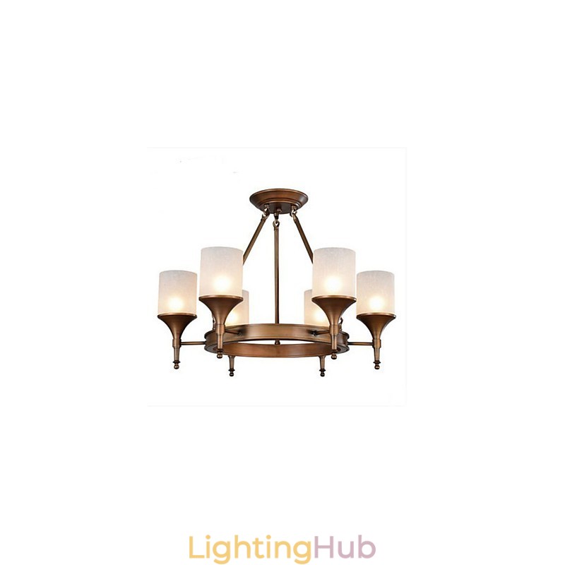 Retro Pastoral Wrought Iron Chandelier