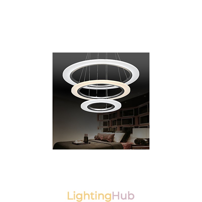 3 Ring DIY Shape Acrylic Pendant Light Ceiling Lamps Chandelier Fixtures with