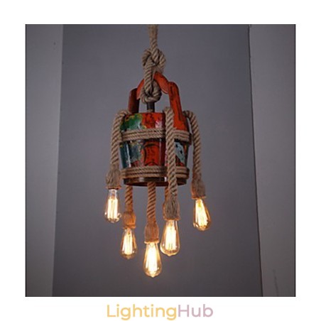 American Country Hemp Pavilion Chandelier Chandelier Retro Pattern Of Patented Products