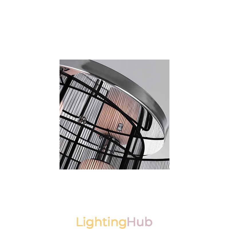Ceiling Light Modern Design 2 Lights Black