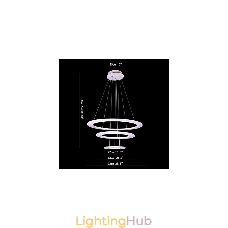 75 Watt Modern Contemporary Painting Acrylic Pendant Light