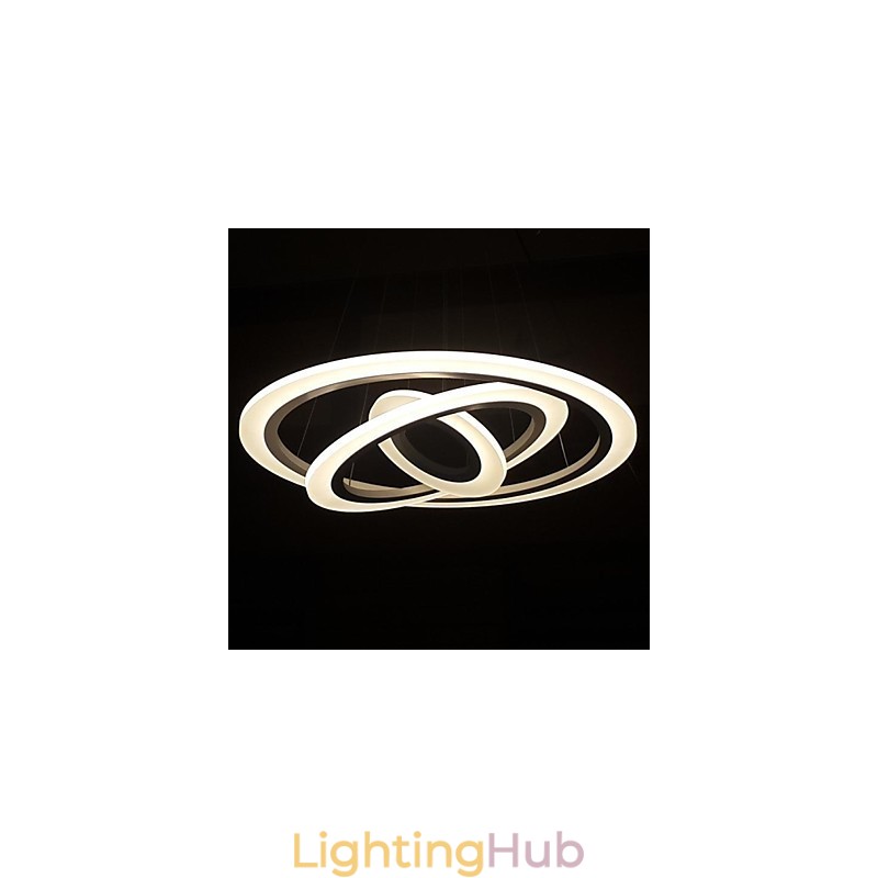 75 Watt Modern Contemporary Painting Acrylic Pendant Light