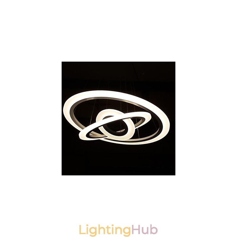 75 Watt Modern Contemporary Painting Acrylic Pendant Light