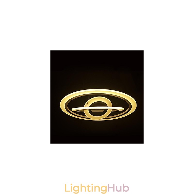 75 Watt Modern Contemporary Painting Acrylic Pendant Light