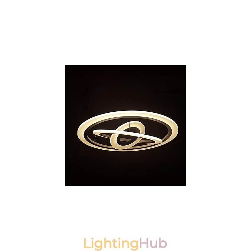 75 Watt Modern Contemporary Painting Acrylic Pendant Light