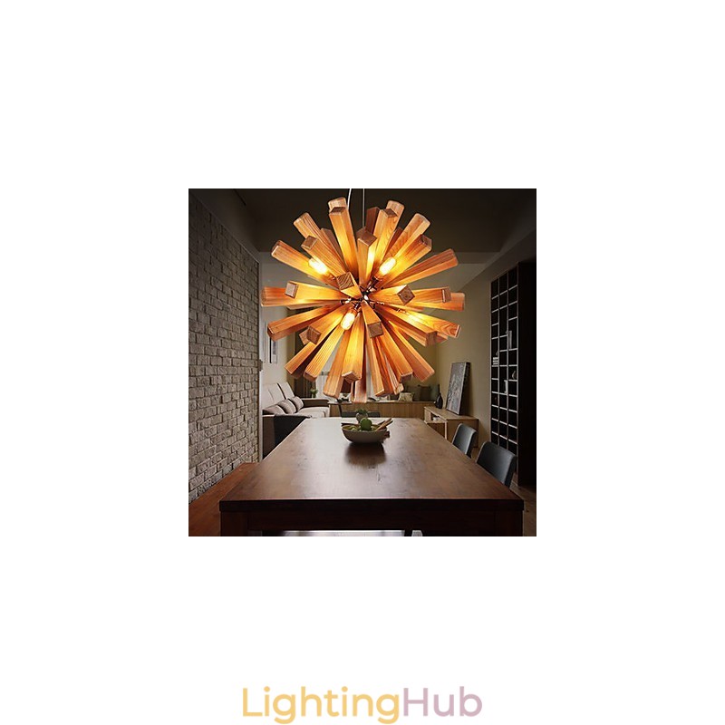 Pendant Lights Country Wood Bamboo