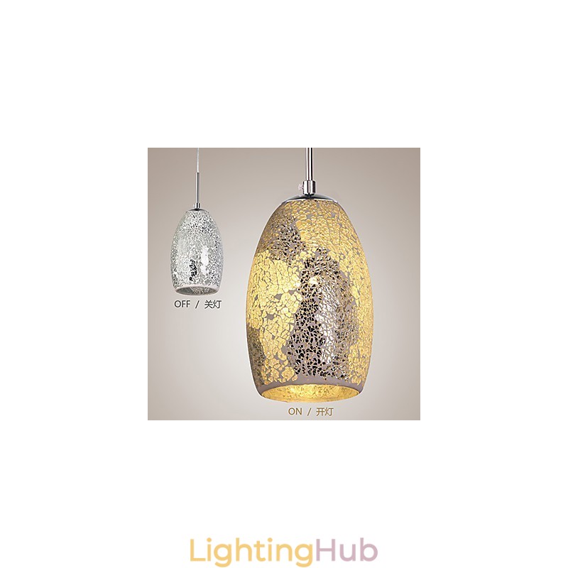 Traditional Classic Vintage Painting Metal Pendant Light