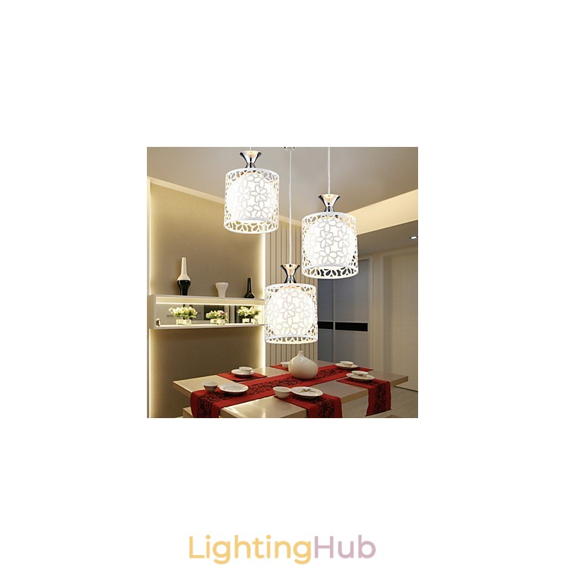 Contemporary And Contracted Three Creative Crystal Droplight Wrought Iron Lamp