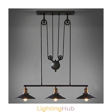 Pendant Lights Vintage 3 Lights ST64 Bulbs Included Up and Down system Pendant Lights Vintage 3 Lights ST64 Bulbs Included Up and Down system
