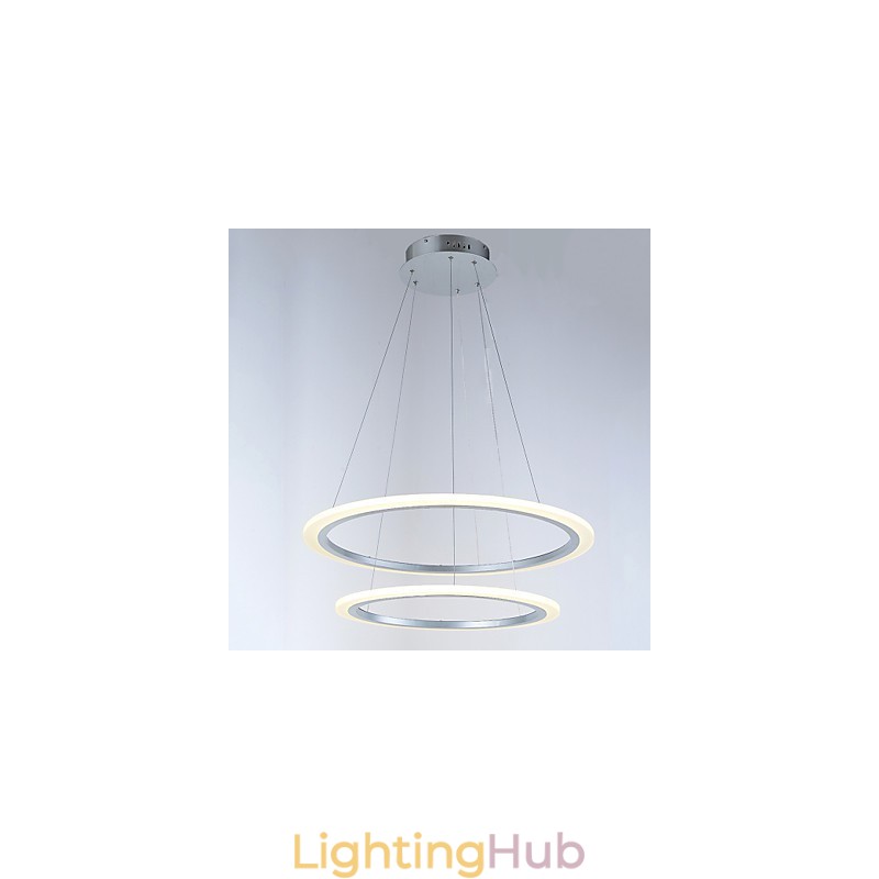 Modern 2 Ring Pendant Light Chandelier Lighting Fixtures with