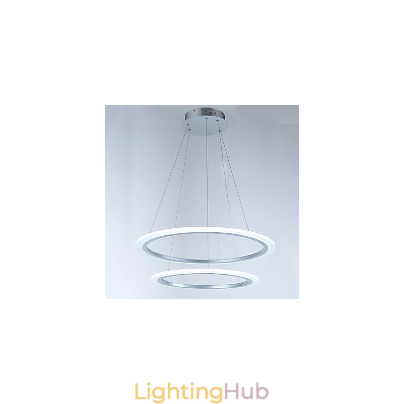 Modern 2 Ring Pendant Light Chandelier Lighting Fixtures with
