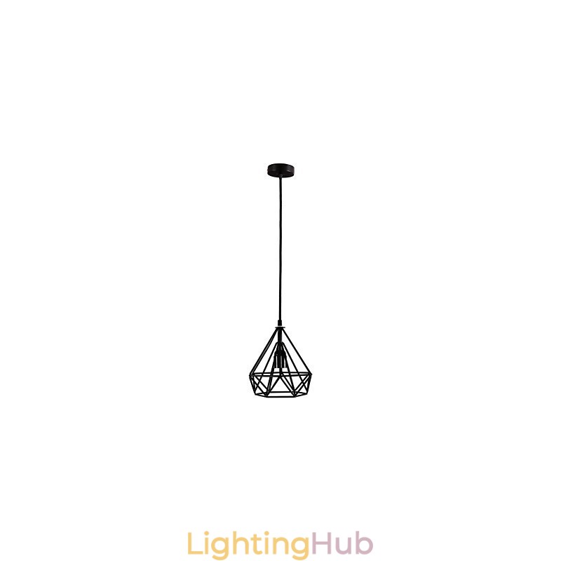 Retro Mini Style Painting Metal Pendant Light Garage