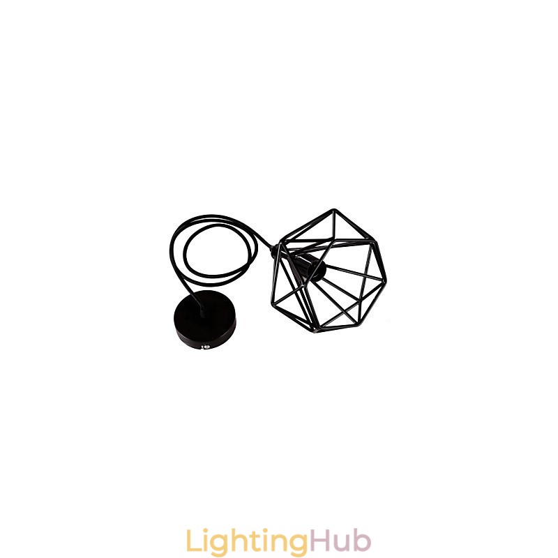 Retro Mini Style Painting Metal Pendant Light Garage