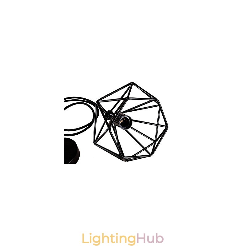 Retro Mini Style Painting Metal Pendant Light Garage