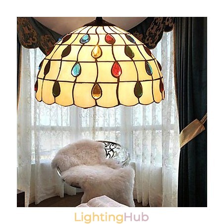 European Rural Creative Arts Stained Glass Chandelier Restoring Ancient Ways Lamp Light European Rural Creative Arts Stained Glass Chandelier Restoring Ancient Ways Lamp Light