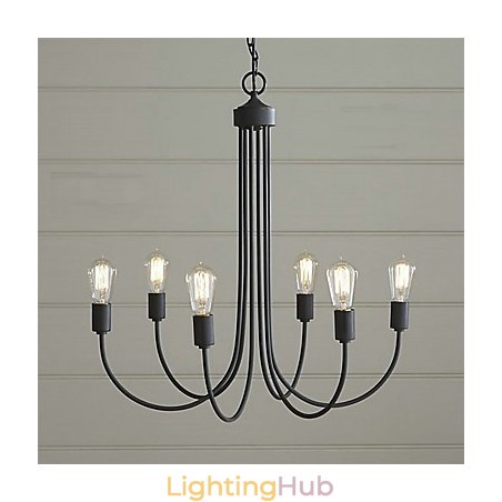Country Painting Metal Chandelier Country Painting Metal Chandelier
