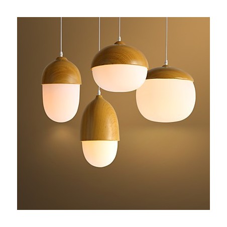 Nordic Contracted Mushroom Creative Nuts Single Head Glass Chandelier Lamp Light Nordic Contracted Mushroom Creative Nuts Single Head Glass Chandelier Lamp Light