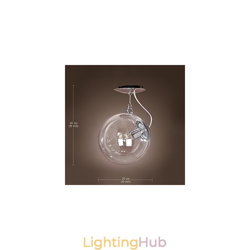 Modern Contemporary Globe Mini Style Anodized Pendant Light