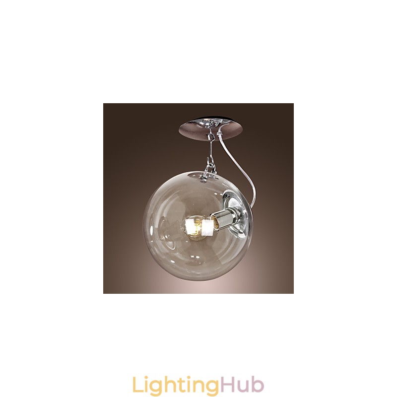 Modern Contemporary Globe Mini Style Anodized Pendant Light