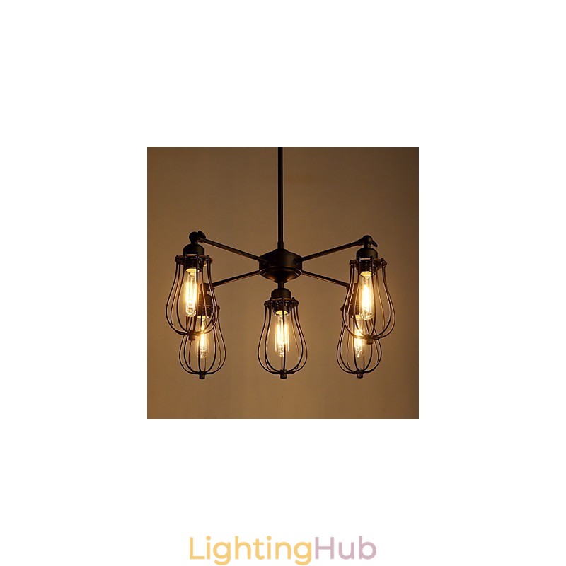 Pendant Lights Traditional Classic Rustic Lodge Retro Metal 5 Lights