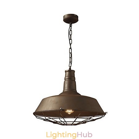 Retro Pendant Lamp 1 Light Old Metal Materila Shade Shop