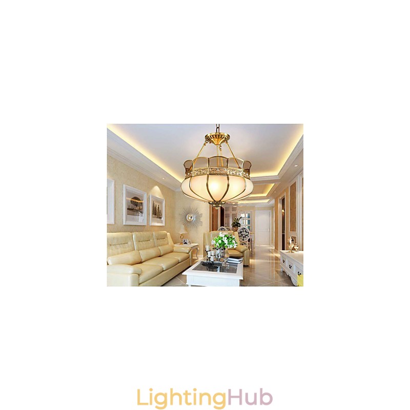 The Classical Copper Semi Ceiling lamp Copper Porch