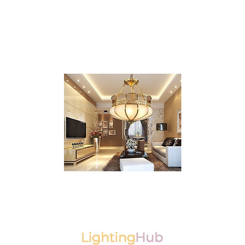 The Classical Copper Semi Ceiling lamp Copper Porch
