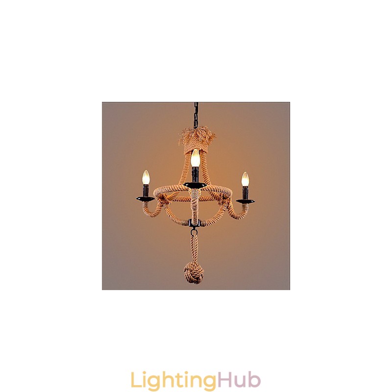 Traditional Classic Rustic Lodge Vintage Retro Country Painting Metal Chandelier