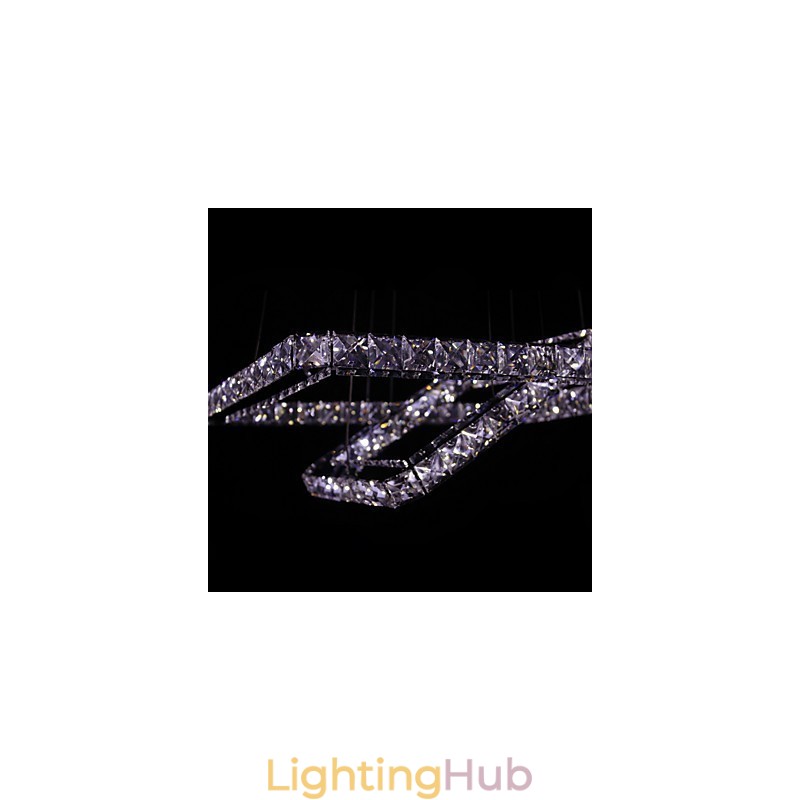 Modern Contemporary Crystal Metal Pendant Light