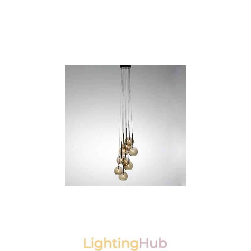 Country Mini Style Painting Metal Pendant Light