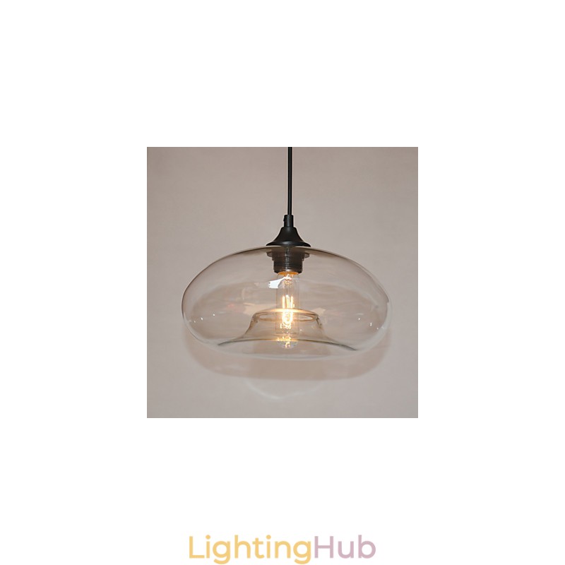Modern Characteristic Pendant 1 Light With Transparent Shade