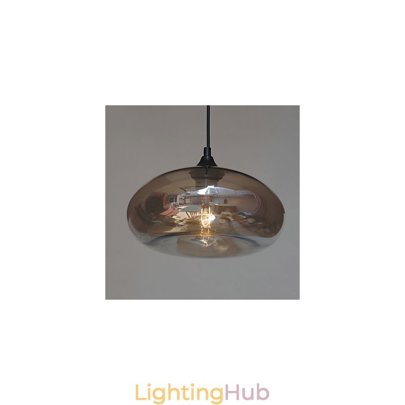 Modern Characteristic Pendant 1 Light With Transparent Shade