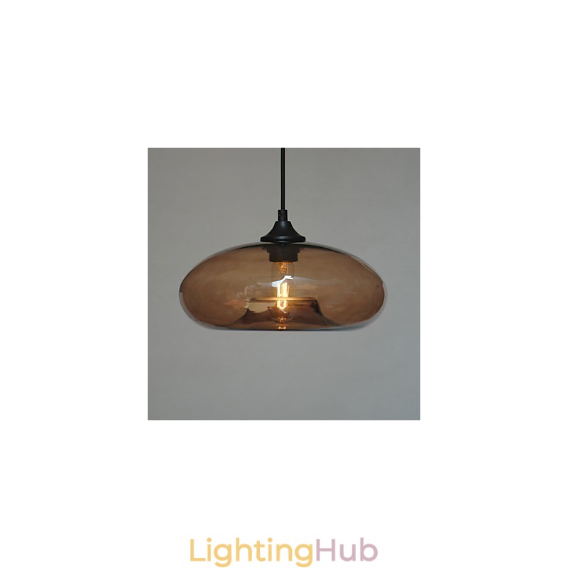 Modern Characteristic Pendant 1 Light With Transparent Shade