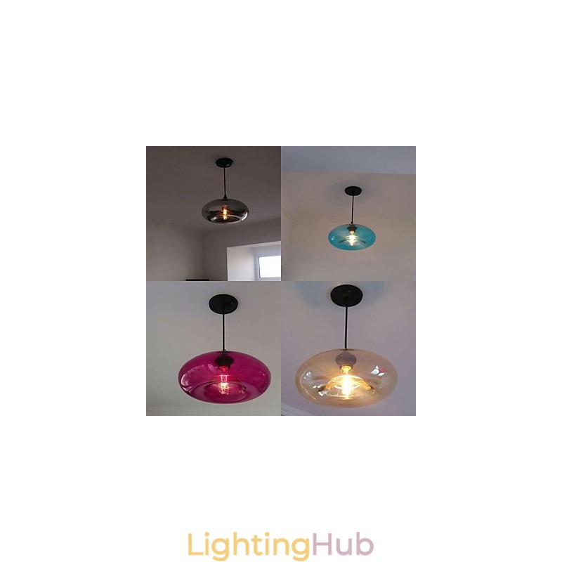 Modern Characteristic Pendant 1 Light With Transparent Shade