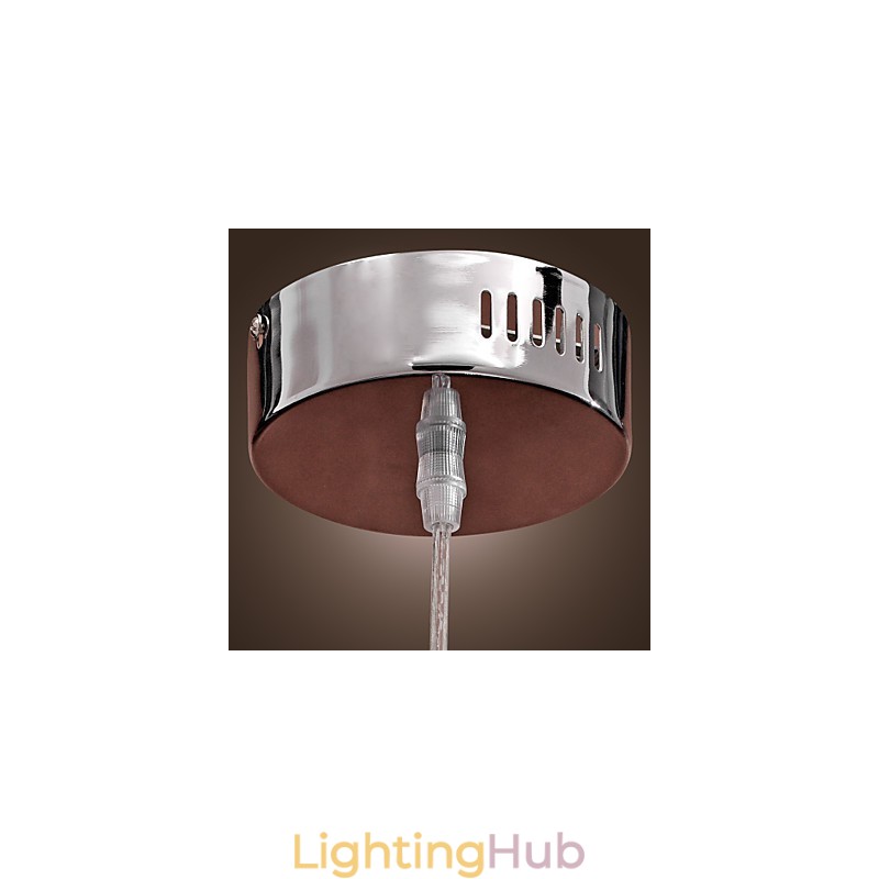 Modern Contemporary Globe Mini Style Chrome Metal Pendant Light