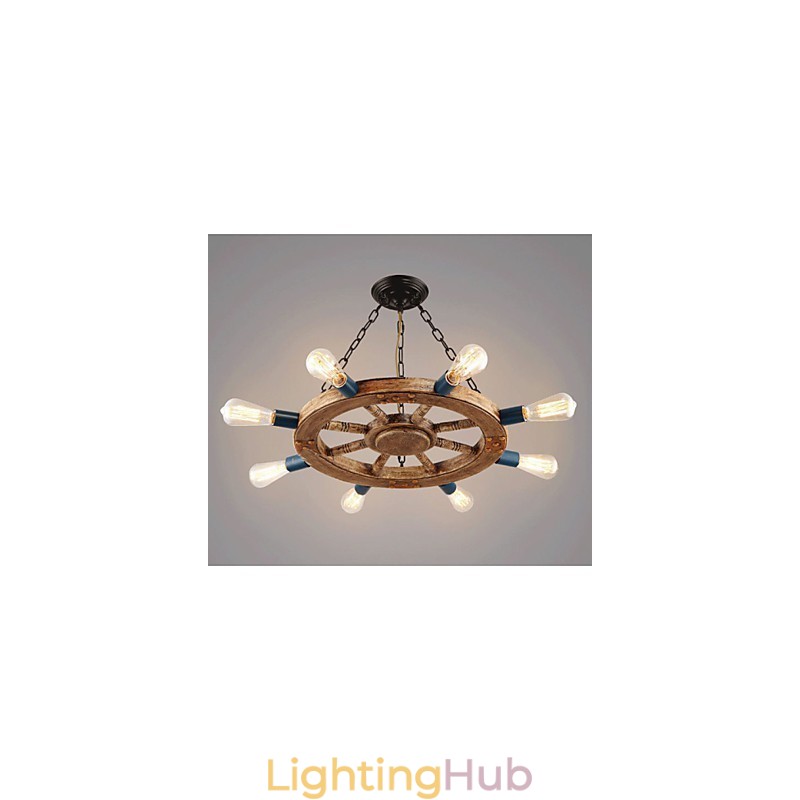 Nostalgic iron resin Chandelier