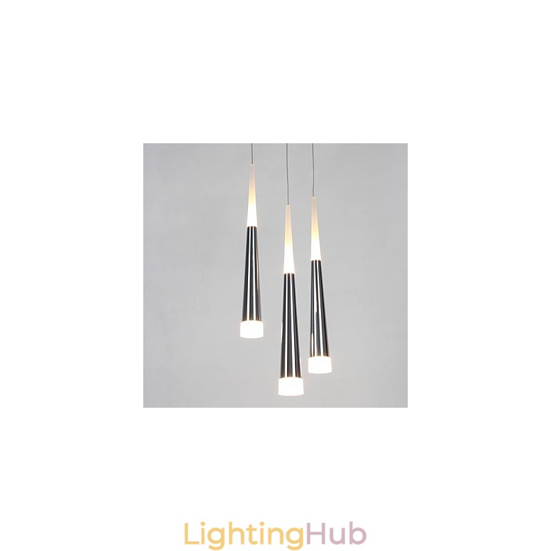 Triple Pendant Light Modern Contemporary Dining Kids Metal Round Canopy