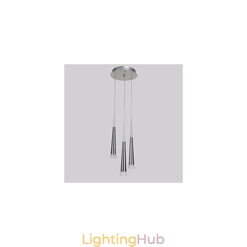 Triple Pendant Light Modern Contemporary Dining Kids Metal Round Canopy
