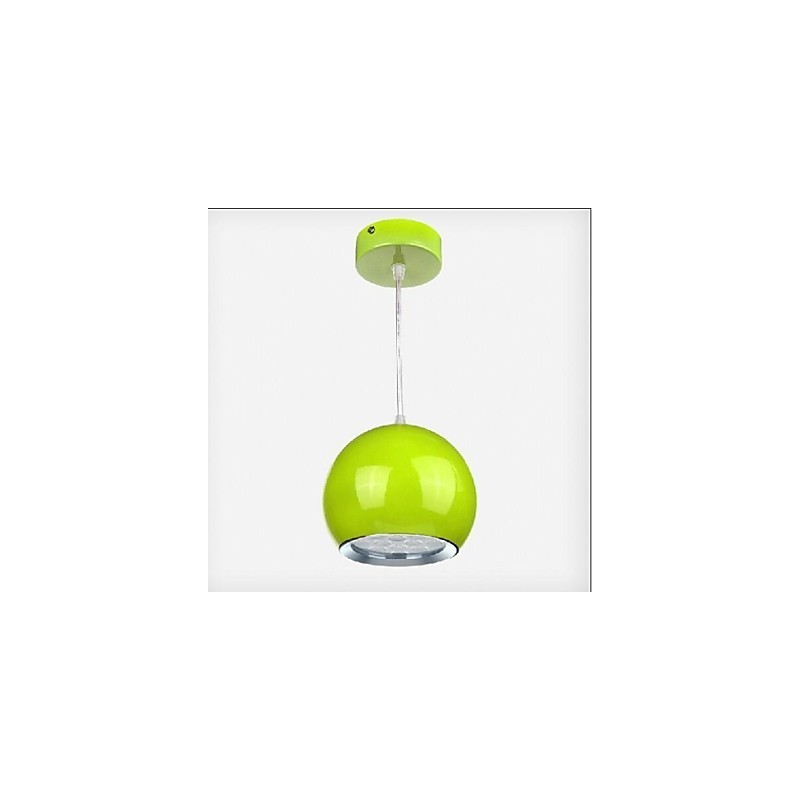 Modern Contemporary Globe Painting Metal Pendant Light