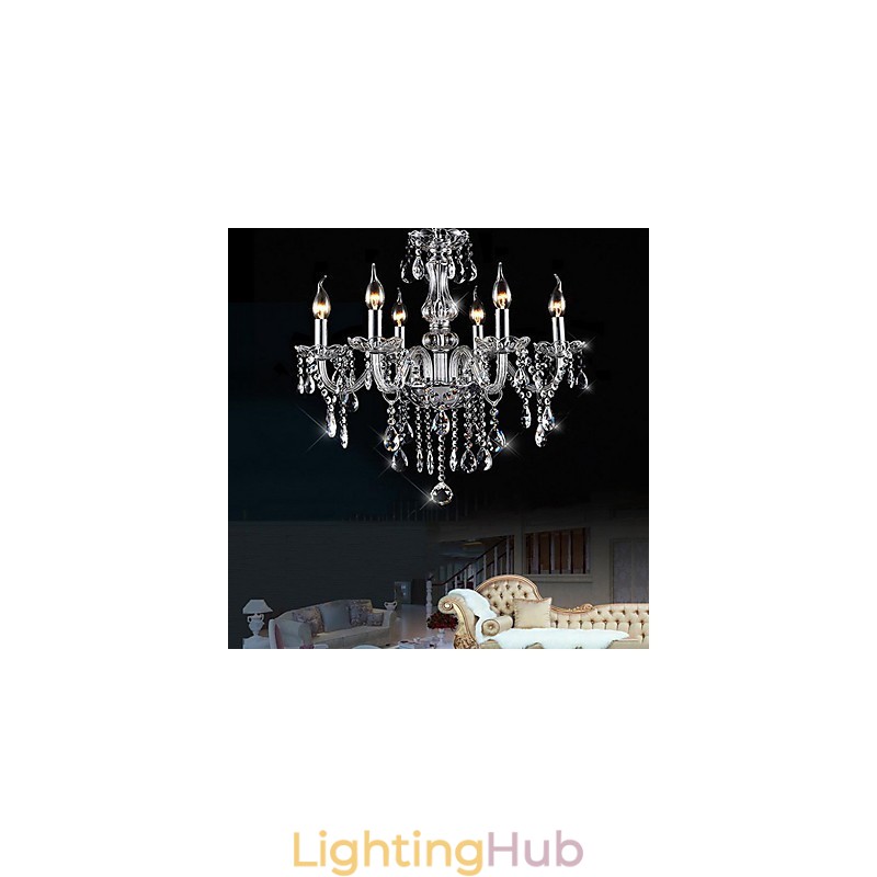 Traditional Classic Vintage Crystal Electroplated Crystal Chandelier