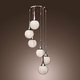 Modern Contemporary Globe Electroplated Metal Flush Mount