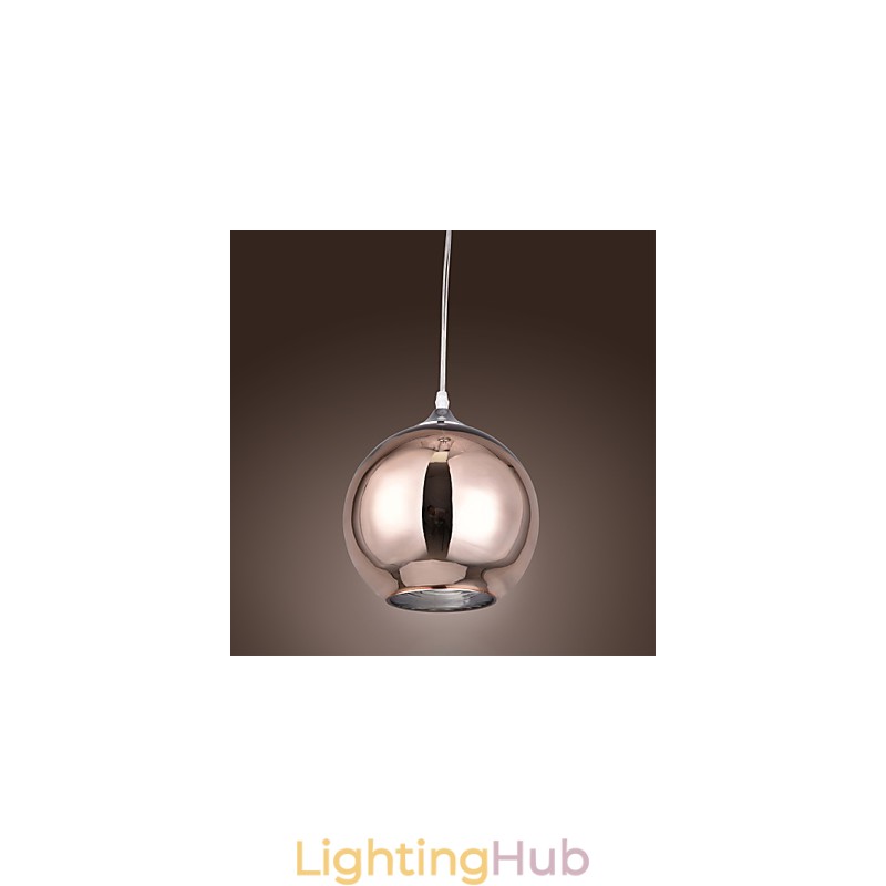 60 Modern Contemporary Globe Electroplated Metal Pendant Light