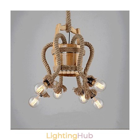 Wooden Cask Chandelier Creative Lamp Wooden Cask Chandelier Creative Lamp