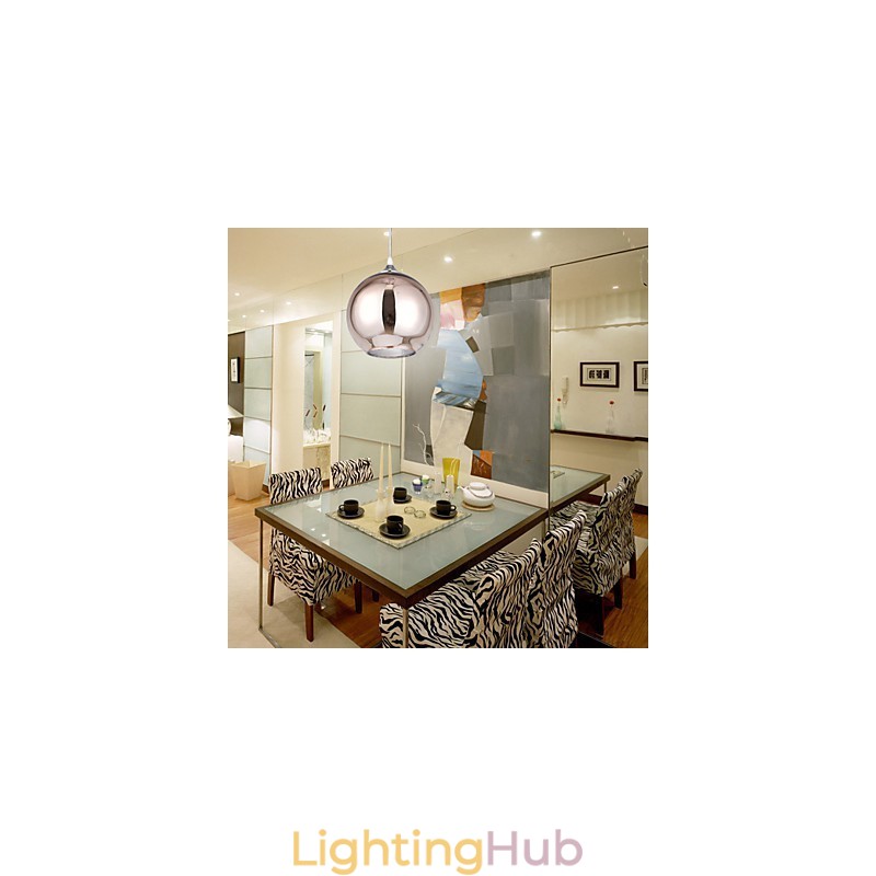 60 Modern Contemporary Globe Electroplated Metal Pendant Light