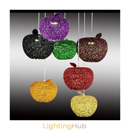 Woven Aluminum Chandelier With Seven Head Lamp Apple Woven Aluminum Chandelier With Seven Head Lamp Apple