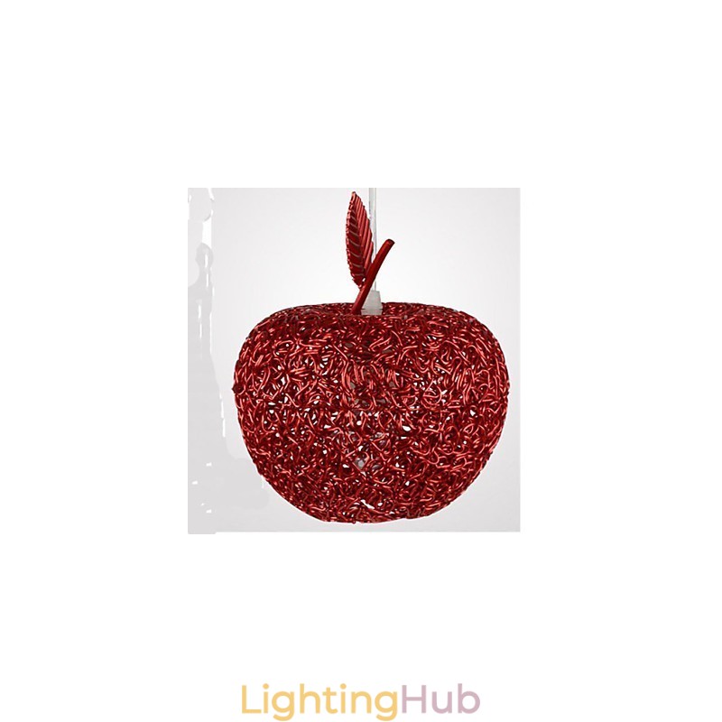 Woven Aluminum Chandelier With Seven Head Lamp Apple
