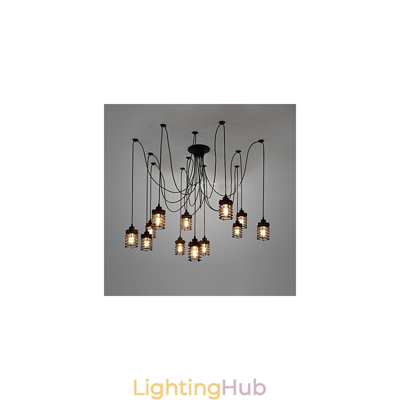 Vintage Edison Multiple Ajustable DIY Ceiling Lamp Light Pendant Lighting Chandelier Modern Chic Industrial Dining
