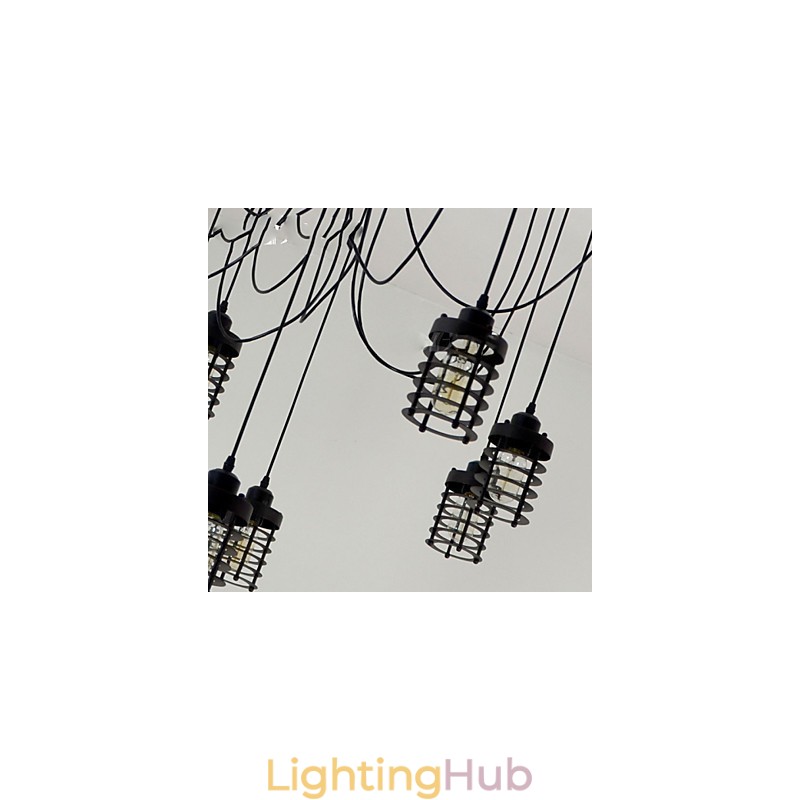 Vintage Edison Multiple Ajustable DIY Ceiling Lamp Light Pendant Lighting Chandelier Modern Chic Industrial Dining