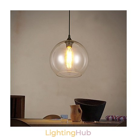 Creative Nordic Contracted Rural Glass Ball Single Head DropLight Creative Nordic Contracted Rural Glass Ball Single Head DropLight
