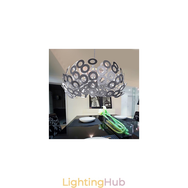 Modern Pendant Light in Circle Featured Lampshade